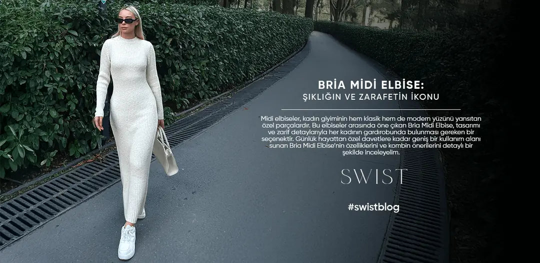 Bria Midi Elbise: Şıklığın ve Zarafetin İkonu