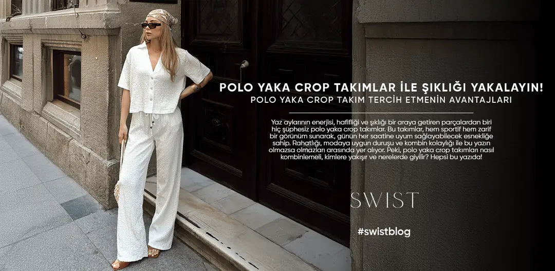 Polo Yaka Crop Takımlar ile Şıklığı Yakalayın!