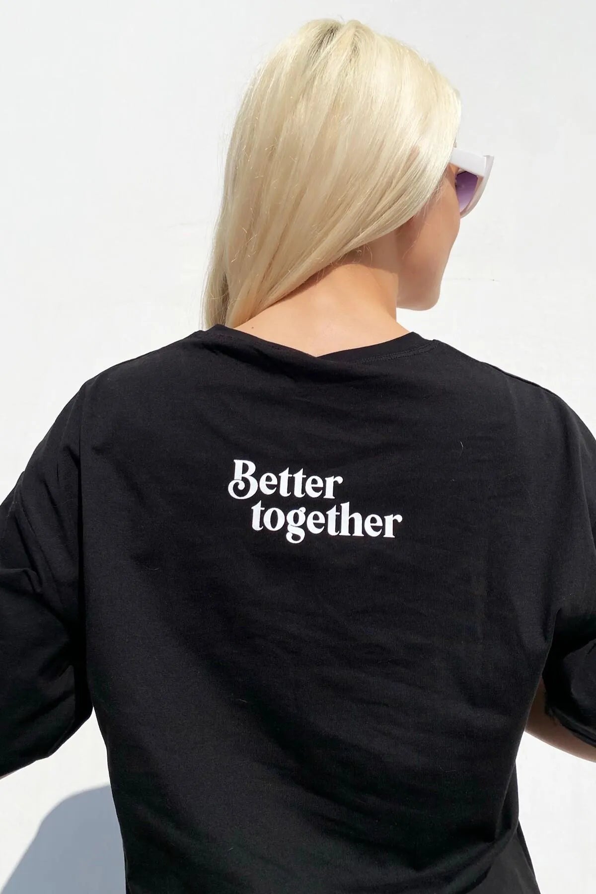 Bear Baskılı Bisiklet Yaka Tshirt