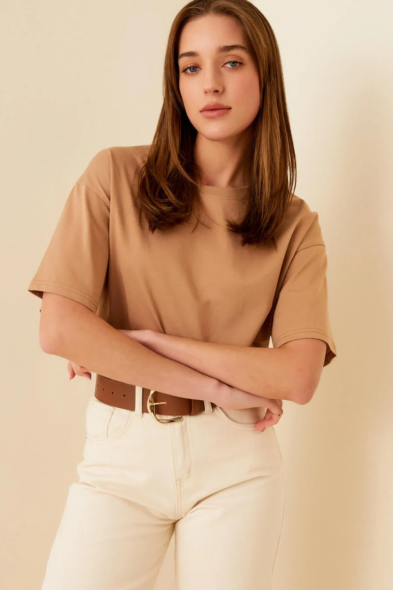 Vizon Clfrnia Sırt Baskılı Oversize Kadın Tshirt