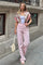 Pembe Paça Detaylı Yüksek Bel Wide Leg Kadın Jean